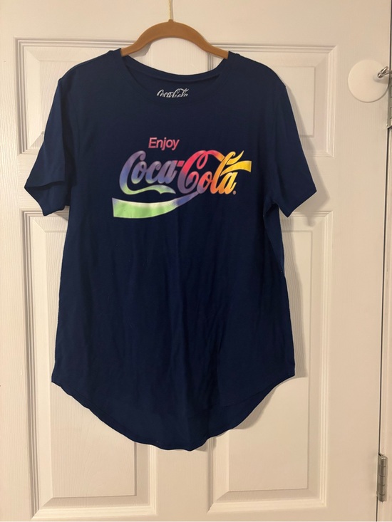 Coca Cola Tops - Enjoy Coca Cola Blue Short Sleeve T-Shirt Women’s Junior Size XL (15-17)